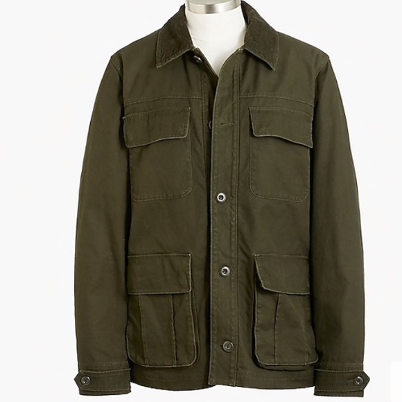 j crew flannel lined barn jacket